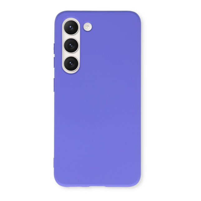 Samsung Galaxy A55 hoesje backcover Silicone case lila