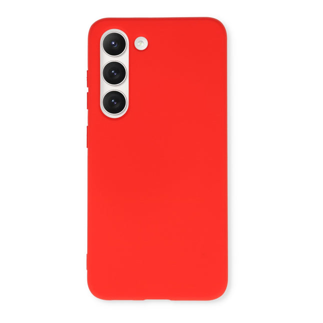 Samsung Galaxy A55 hoesje backcover Silicone case rood