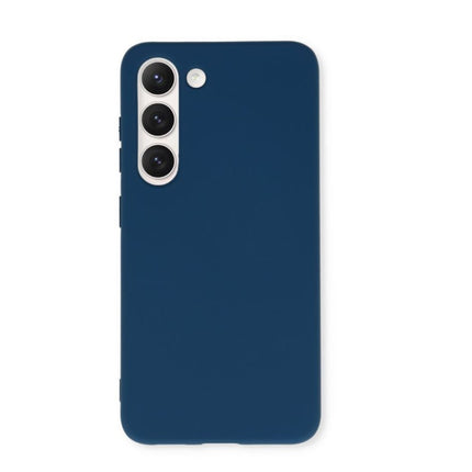 Samsung Galaxy A55 hoesje backcover Silicone case donkerblauw