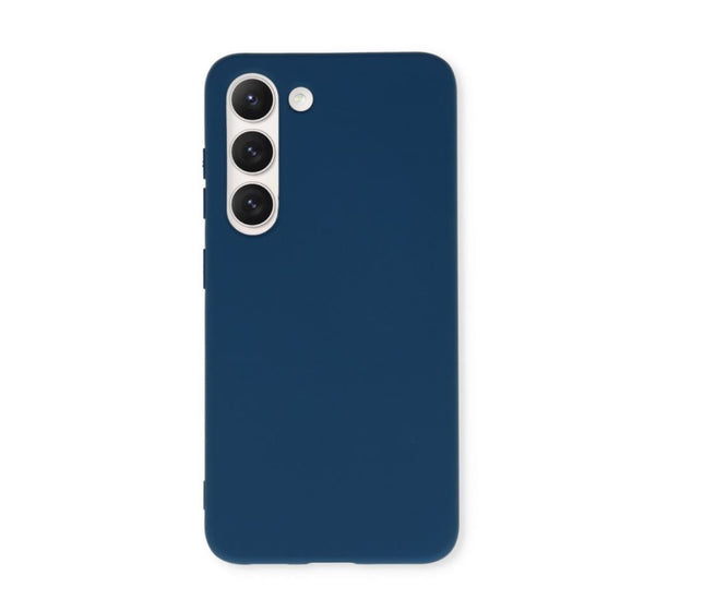 Samsung Galaxy A55 hoesje backcover Silicone case donkerblauw