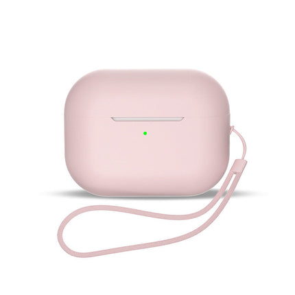 AirPods 1 / AirPods 2 Silikonhülle + Handschlaufe – Rosa