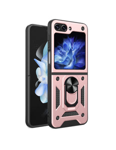 Samsung Z Flip 5 hoesje case backcover roze met magneet ring