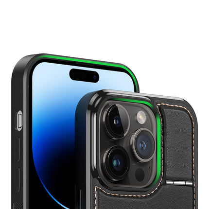 3-in-1 hoesje voor iPhone 14 Pro Max met MagSafe-portemonnee RFID-blokkeerstandaard Dux Ducis Rafi Mag - zwart