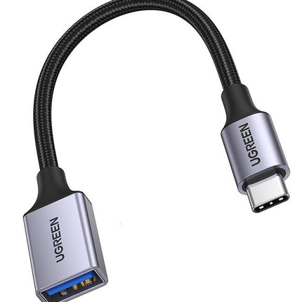 Adapter USB-C 3.0 naar OTG UGREEN US378 (grijs)