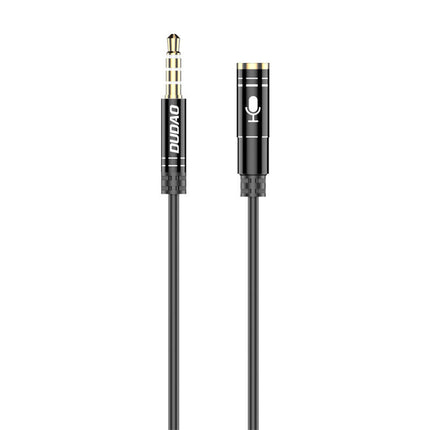 Audio-verlengkabel Dudao L11S 3,5 mm AUX, 1 m (zwart)