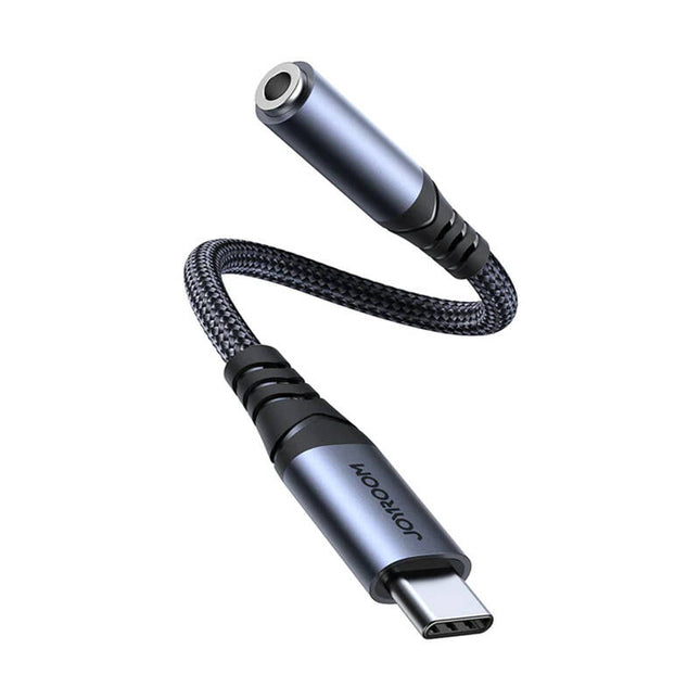 Audio adapter Joyroom SY-C01 Type-C naar 3,5 mm (zwart)