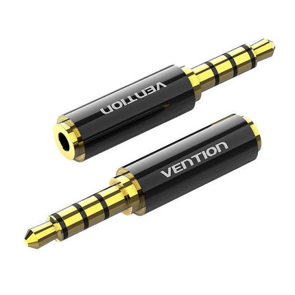 Audioadapter Vention BFBB0 3,5 mm mannelijk naar 2,5 mm vrouwelijk zwart