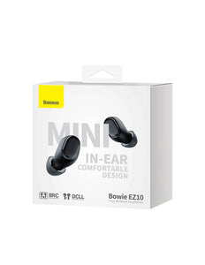 Baseus Bowie EZ10 TWS Bluetooth 5.3 draadloze hoofdtelefoon - zwart