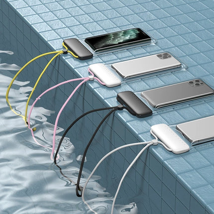 Baseus universele waterdichte hoes telefoonhoes (max 7,2'') voor zwembad IPX8 wit (ACFSD-D02)