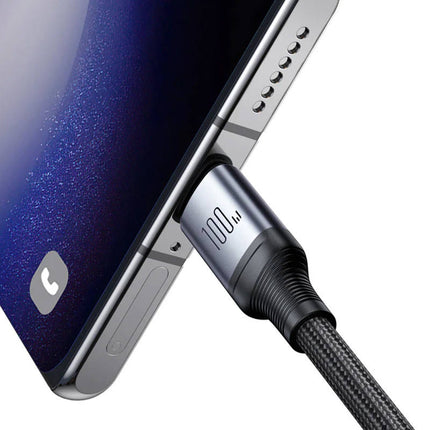 Kabel Speedy USB-C naar 2x USB-C Joyroom SA21-1T2/ 100W / 1,5m (zwart)