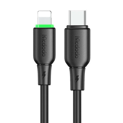 Kabel USB-C do Lightning Mcdodo CA-4761 met LED-lampje 1,2m (zwart)