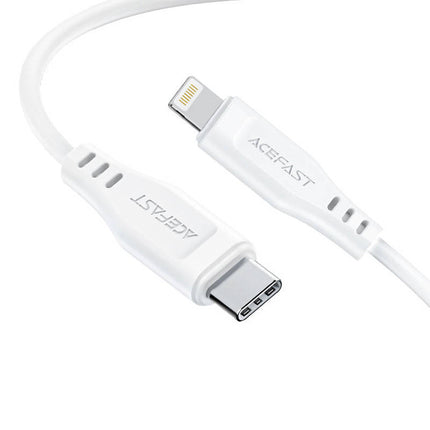 Cable USB MFI Acefast C3-01, USB-C to Lightning, 30W, 1.2m (white)