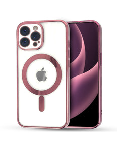 iPhone 15 hoesje magsafe roze