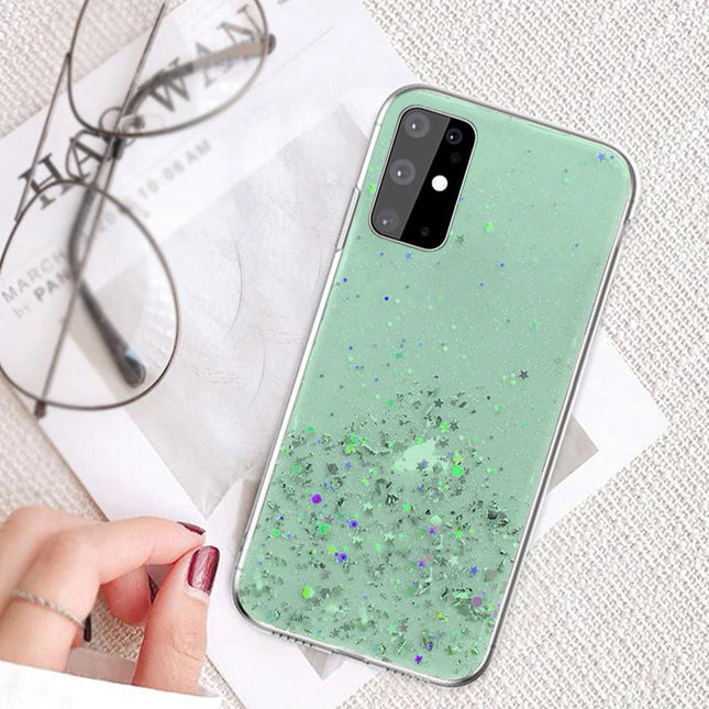 Case IPHONE 11 Sequins Glue Glitter Case green