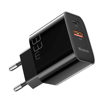 Oplader GaN 33W Mcdodo CH-0921 USB-C, USB-A (zwart)