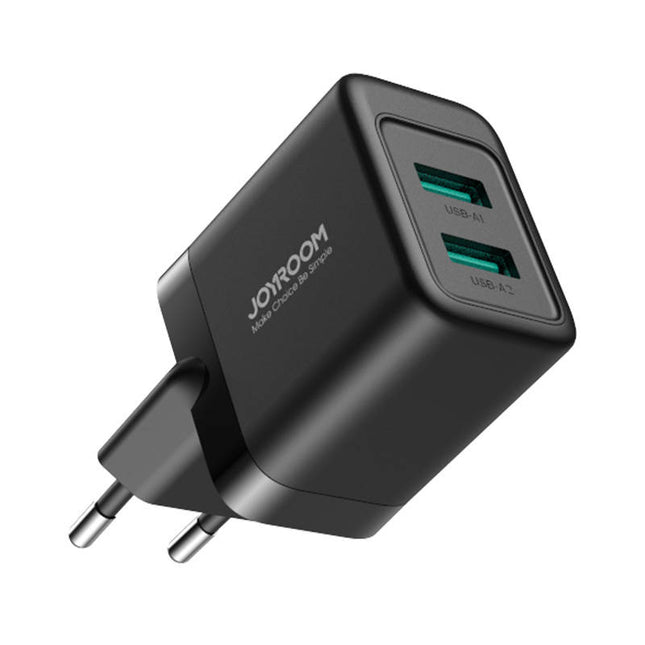 Oplader Joyroom JR-TCN01, 2,4 A (EU) 2 USB (zwart)