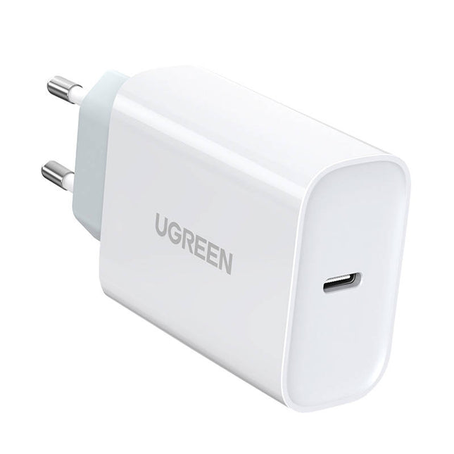 30W Charger UGREEN CD127, USB-C, PD3.0, QC4.0, (White)