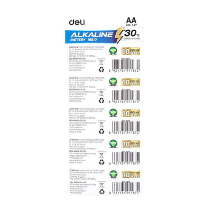 Deli Alkaline batterijen AA LR6 5 st