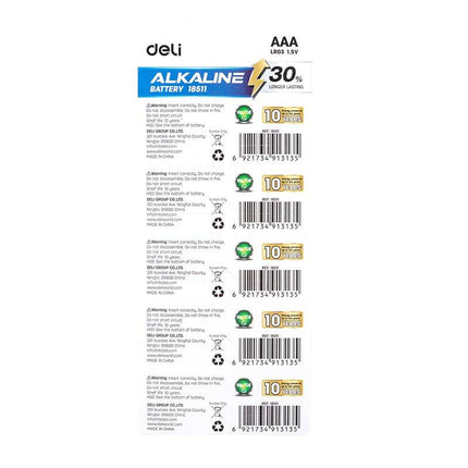 Deli Alkaline batterijen AAA LR03 5st