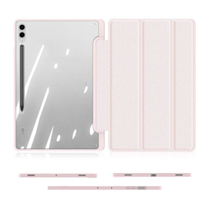 Dux Ducis Toby hoesje met flip stand voor Samsung Tab S9+ / S9 FE + roze