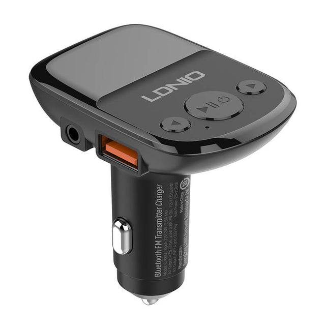 LDNIO Bluetooth C706Q, 2USB, AUX transmitter FM + USB-C cable
