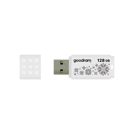 Goodram UME2 Winter USB 128GB Flash Drive - Wit