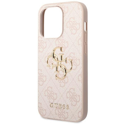 Guess 4G Big Metal Logo hoesje voor iPhone 15 Pro - roze