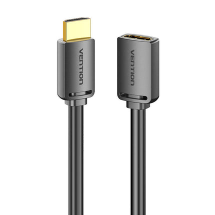 HDMI 2.0 mannelijk naar HDMI 2.0 vrouwelijk verlengkabel Vention AHCBH 2m, 4K 60Hz, (zwart)