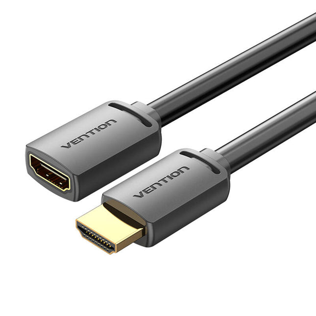 HDMI 2.0 mannelijk naar HDMI 2.0 vrouwelijk verlengkabel Vention AHCBH 2m, 4K 60Hz, (zwart)