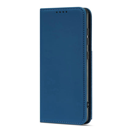 Magneetkaarthoesje voor Samsung Galaxy A52 5G zakje portemonnee kaarthouder blauw