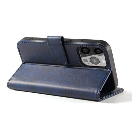iPhone 15 Plus Hülle Bücherregal Wallet Case mit Platz für Karten Magnet dunkelblau