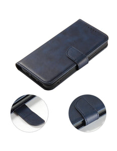 Magneethoesje voor Samsung S24 Ultra met klep en portemonnee - blauw