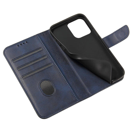 Magneethoesje voor Samsung S24 met klep en portemonnee - blauw