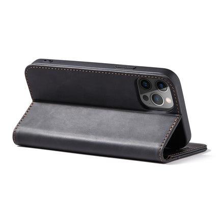 iPhone 12 / 12 Pro Hüllen schwarz Bookcase Folder - Cover - Wallet Case mit Platz für Karten