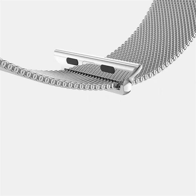 Magnetic Strap Watch Band 6/5/4/3/2/SE (40mm/38mm) Magnetic Strap Bracelet Bangle Silver