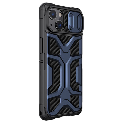 Nillkin Avontruer Case hoesje voor iPhone 13 gepantserde cover met cameracover blauw