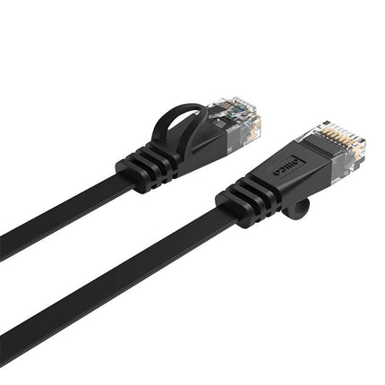 Ugreen Flat Cable Internet Network Cable Ethernet Patch Cable RJ45 Cat 7 STP LAN 10 Gbps 3m Black 