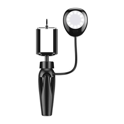 Telefoonhouder/statief APEXEL APL-JJ21FL met LED-licht (zwart)