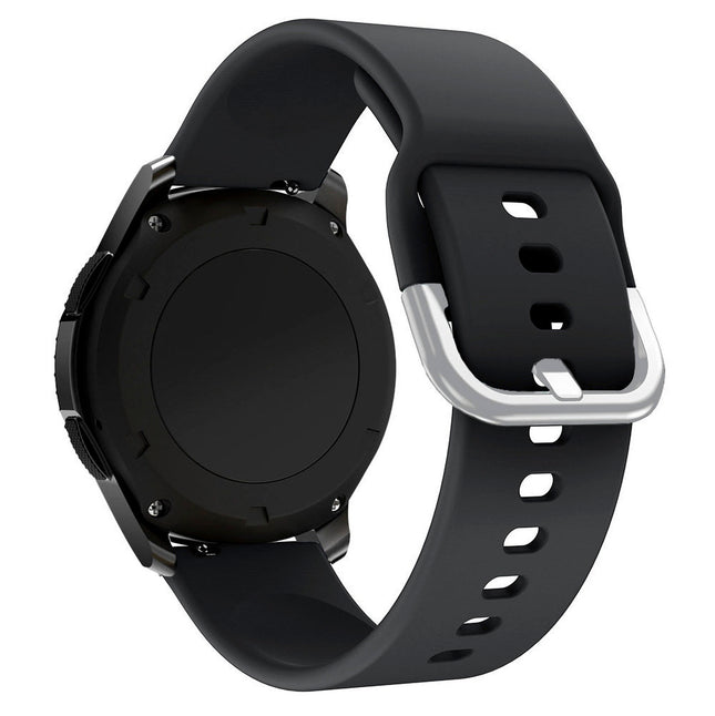 Siliconen band TYS smartwatch band universeel 22mm zwart