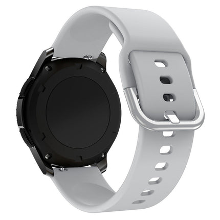 Silicone Strap TYS polsband voor smartwatch, universeel, 22 mm, grijs