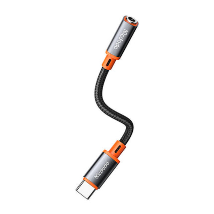 USB-C naar AUX mini-jack 3,5 mm audioadapter Mcdodo CA-7561, DAC, 0,11 m (zwart)