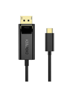 USB-C naar Display Port kabel Choetech XCP-1801BK, unidirectioneel, 4K, 1,8m (zwart)