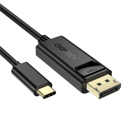 USB-C naar Display Port kabel Choetech XCP-1801BK, unidirectioneel, 4K, 1,8m (zwart)