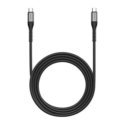 USB-C naar USB-C snellaadkabel Lention CB-CCT 60W, 5A/20V, 480Mbps, 2m (zwart)