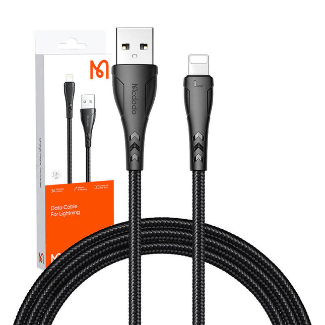 USB to Lightning cable, Mcdodo CA-7441, 1.2 m (black)