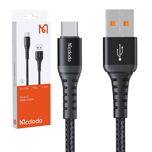 USB naar USB-C kabel, Mcdodo CA-2271, 1,0m (zwart)