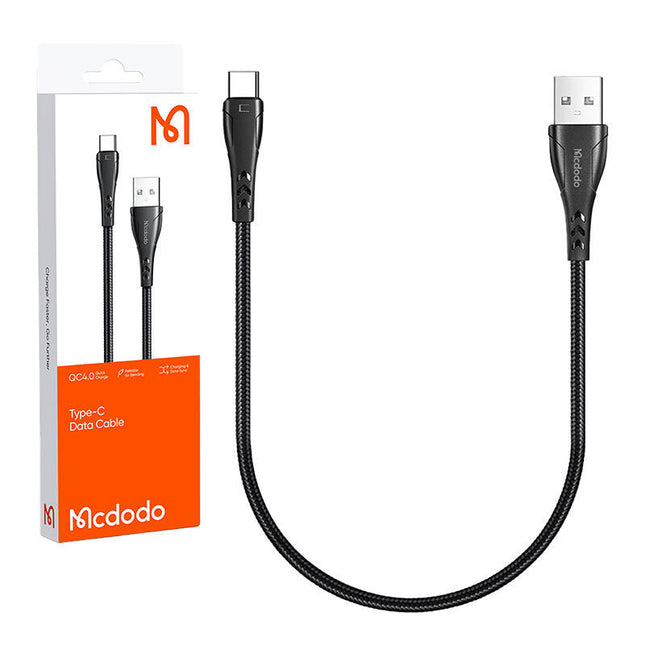 USB naar USB-C kabel, Mcdodo CA-7460, 0,2 m (zwart)