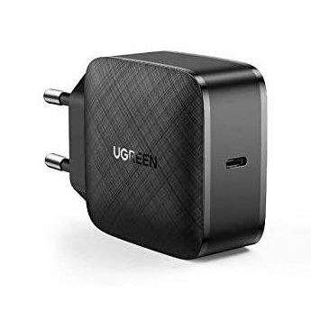Ugreen Fast 65W GaN USB Type C Quick Charge 3.0 Power Delivery Charger (Gallium Nitride) Zwart (CD217 70817)