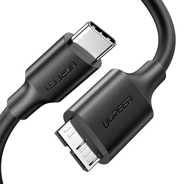 Ugreen-Kabel USB Typ C - Micro-USB Typ B SuperSpeed ​​​​3.0 1 m schwarz (US312 20103)