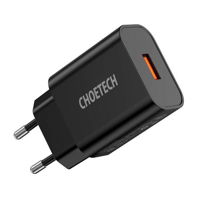 Oplader Choetech 18W USB-A (zwart)